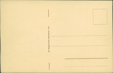 Adressseite der Ansichtskarte Gaisbach b. Oberkirch i. B., Landhaus Wolfram