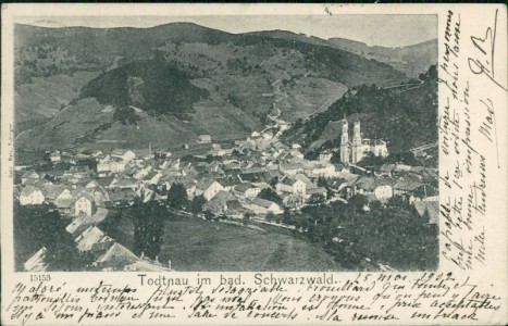 Alte Ansichtskarte Todtnau im bad. Schwarzwald, Gesamtansicht