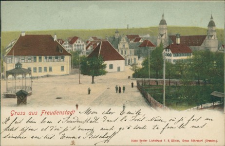 Alte Ansichtskarte Freudenstadt, Teilansicht