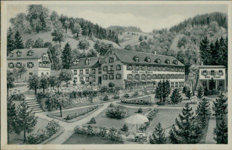 Alte Ansichtskarte Bad Peterstal, bad. Schwarzwald, Hotel Bären - Villa Adelheid