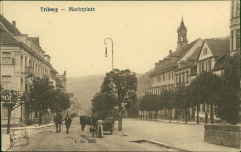 Alte Ansichtskarte Triberg, Marktplatz
