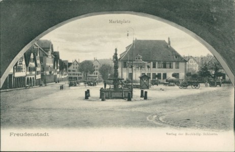 Alte Ansichtskarte Freudenstadt, Marktplatz