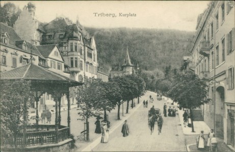 Alte Ansichtskarte Triberg, Kurplatz