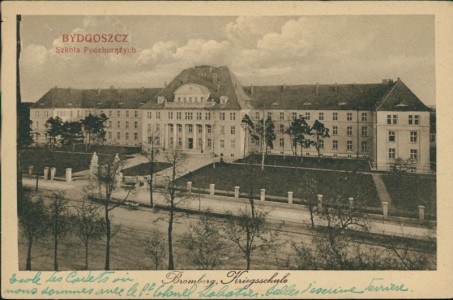 Alte Ansichtskarte Bromberg / Bydgoszcz, Kriegsschule
