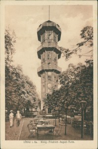 Alte Ansichtskarte Löbau, König-Friedrich-August-Turm