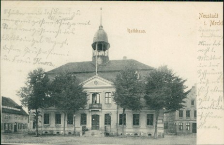 Alte Ansichtskarte Neustadt i. Meckl., Rathaus