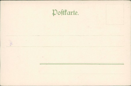 Adressseite der Ansichtskarte Gruss aus Branitz b. Cottbus, Parkanlage