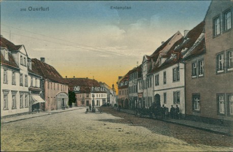 Alte Ansichtskarte Querfurt, Entenplan