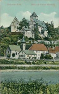 Alte Ansichtskarte Schweinfurt, Blick auf Schloss Mainberg