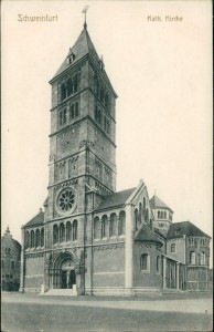 Alte Ansichtskarte Schweinfurt, Kath. Kirche