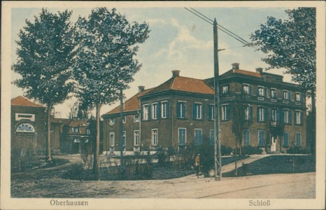 Alte Ansichtskarte Oberhausen, Schloß