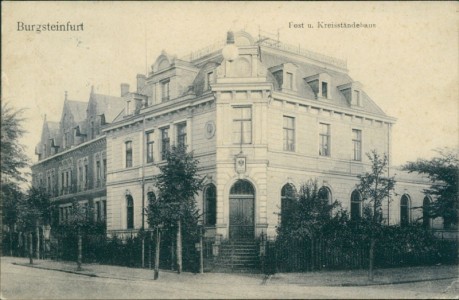 Alte Ansichtskarte Steinfurt-Burgsteinfurt, Post u. Kreisständehaus