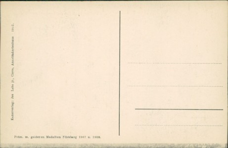 Adressseite der Ansichtskarte Kleve, Blick auf Kermisdahl und Sternbusch vom Echo aus