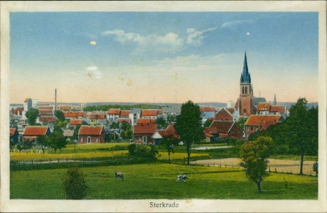Alte Ansichtskarte Oberhausen-Sterkrade, Gesamtansicht