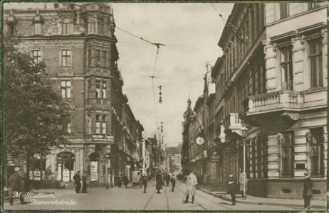 Alte Ansichtskarte Mönchengladbach, Bismarckstraße