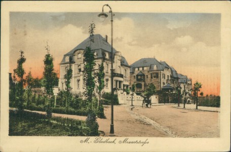 Alte Ansichtskarte Mönchengladbach, Mozartstraße