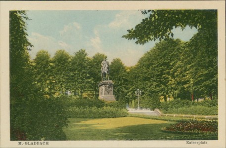 Alte Ansichtskarte Mönchengladbach, Kaiserplatz