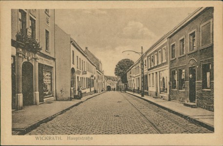 Alte Ansichtskarte Mönchengladbach-Wickrath, Hauptstraße