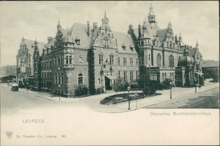 Alte Ansichtskarte Leipzig, Deutsches Buchhändler-Haus