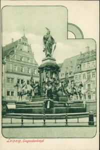 Alte Ansichtskarte Leipzig, Siegesdenkmal