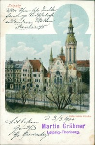 Alte Ansichtskarte Leipzig, Reformierte Kirche