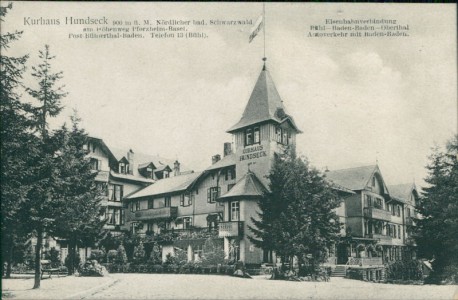 Alte Ansichtskarte Ottersweier, Kurhaus Hundseck