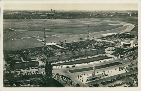 Alte Ansichtskarte Berlin, Zentralflughafen