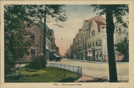 Alte Ansichtskarte Moers, Hombergerstraße