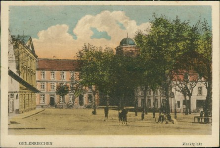 Alte Ansichtskarte Geilenkirchen, Marktplatz