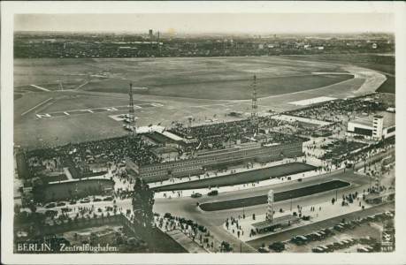 Alte Ansichtskarte Berlin, Zentralflughafen