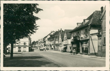 Alte Ansichtskarte Bühl, Hauptstraße