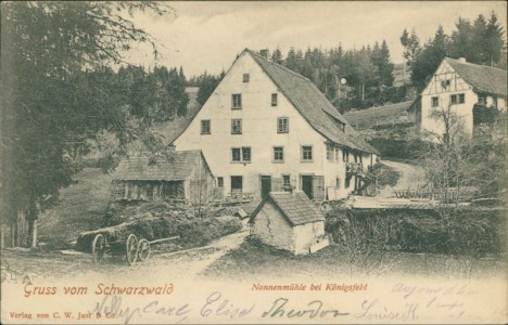 Alte Ansichtskarte Königsfeld im Schwarzwald, Nonnenmühle