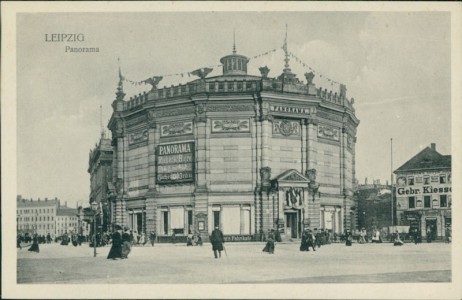 Alte Ansichtskarte Leipzig, Panorama