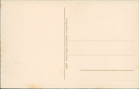 Adressseite der Ansichtskarte Dresden-Gruna, Zwingli-Strasse Ecke Stübel-Allee, Kaiserliches Postamt 26