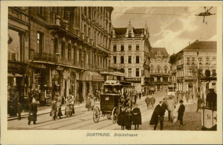 Alte Ansichtskarte Dortmund, Brückstrasse