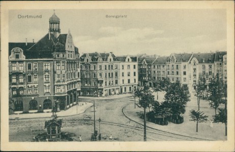 Alte Ansichtskarte Dortmund, Borsigplatz