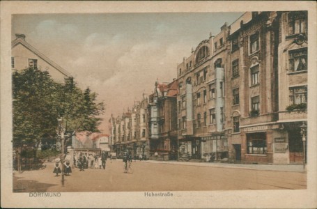 Alte Ansichtskarte Dortmund, Hohestraße