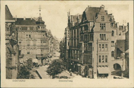 Alte Ansichtskarte Dortmund, Ostenhellweg