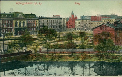 Alte Ansichtskarte Königshütte / Chorzów, Ring