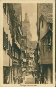 Alte Ansichtskarte Stuttgart, Turmstrasse