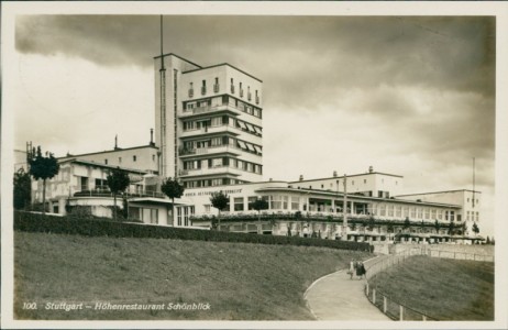 Alte Ansichtskarte Stuttgart, Höhenrestaurant Schönblick, Weissenhof