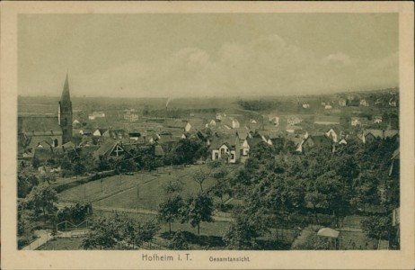 Alte Ansichtskarte Hofheim am Taunus, Gesamtansicht