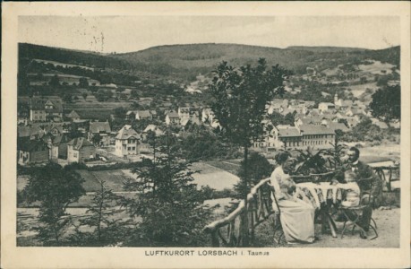 Alte Ansichtskarte Hofheim am Taunus-Lorsbach, Gesamtansicht