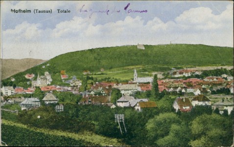 Alte Ansichtskarte Hofheim am Taunus, Totale