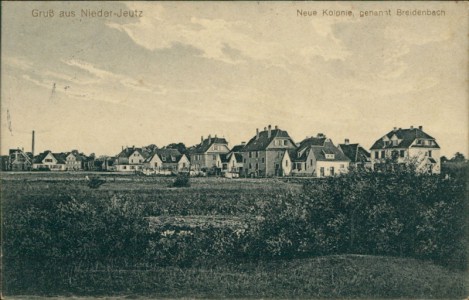 Alte Ansichtskarte Nieder-Jeutz / Yutz, Neue Kolonie, genannt Breidenbach