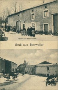 Alte Ansichtskarte Berrweiler / Berrwiller, Krämerei von Peter Schmitt