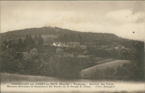 Alte Ansichtskarte Vigneulles par Lorry-lès-Metz, Panorama. Noviciat des Frères