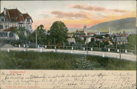 Alte Ansichtskarte Heilbad Heiligenstadt, Teilansicht