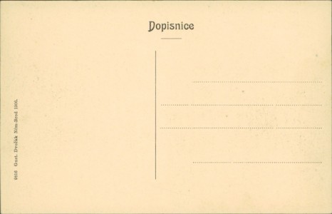 Adressseite der Ansichtskarte Německý Brod / Havlíčkův Brod, Teilansicht