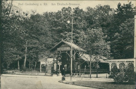 Alte Ansichtskarte Bad Godesberg, Am Draitsch-Brunnen